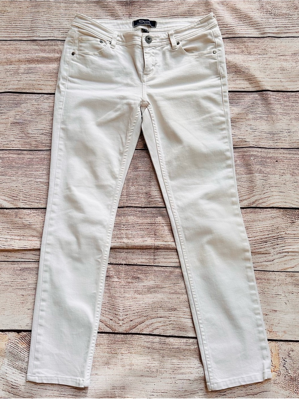 Tommy Bahama Denim Off White Ivory Skinny Jeans Ladies Sz 6